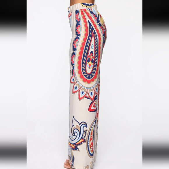 FASHION NOVA Satin Flare Pant - Picture 2 of 4